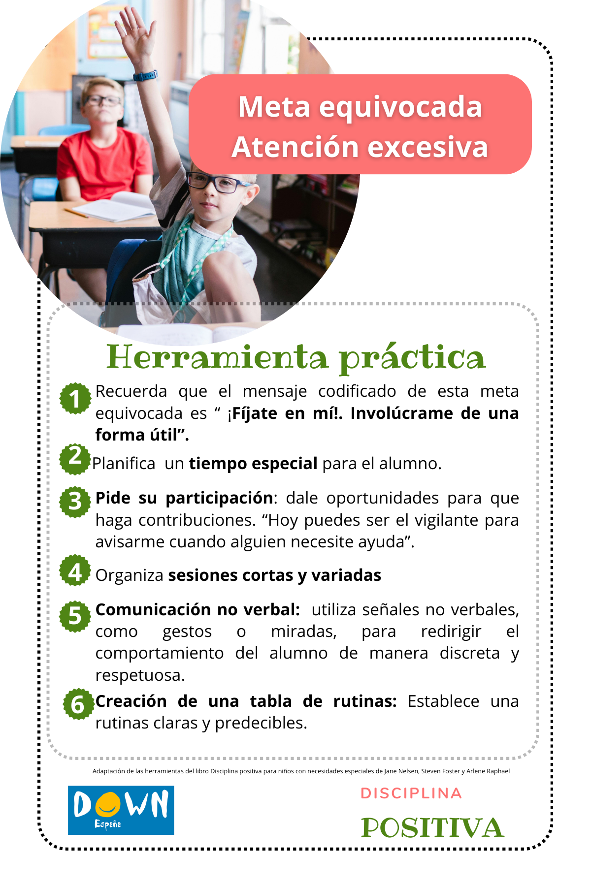 Tarjetas de atención excesiva 