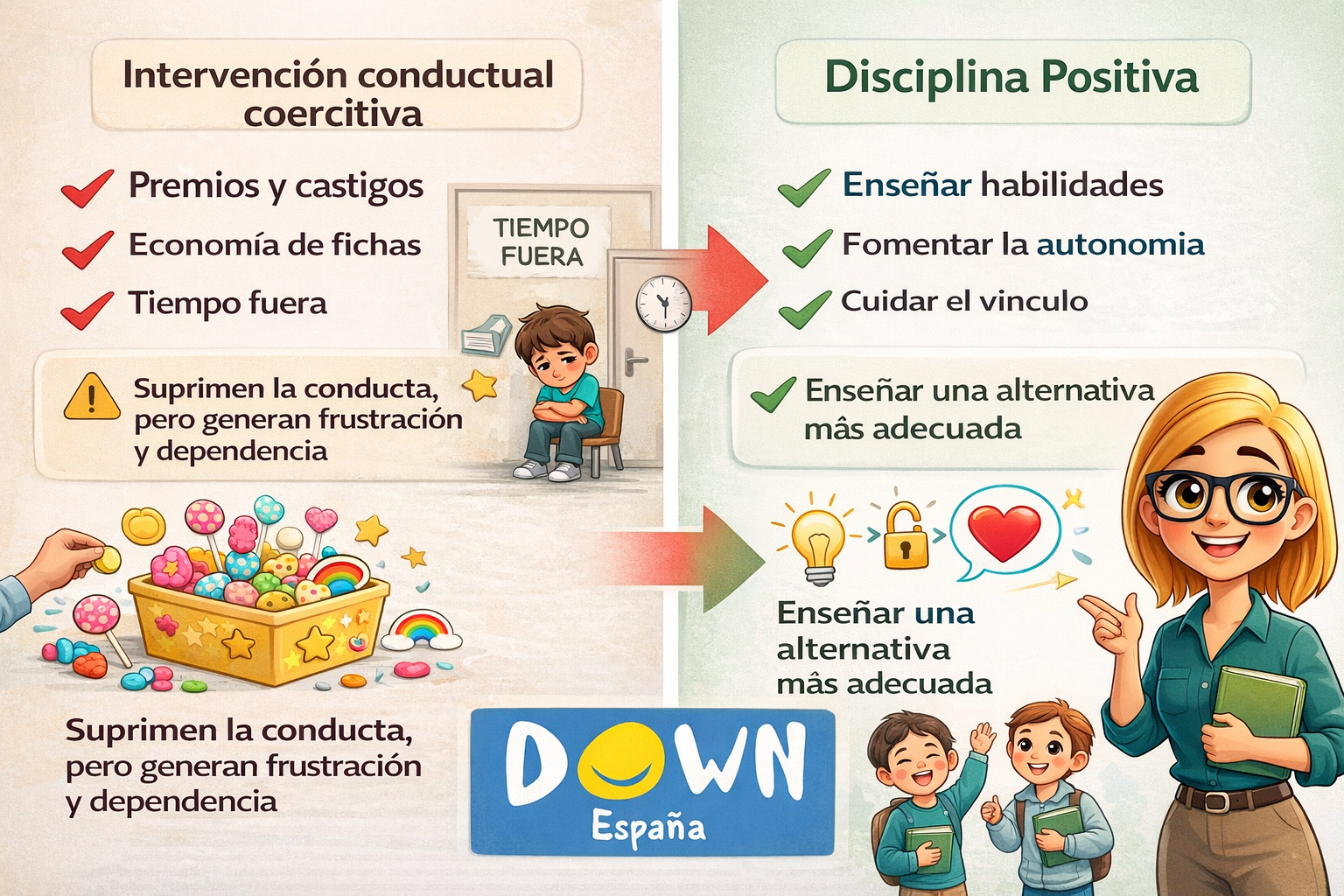 Comparativa de intervenciones educativa